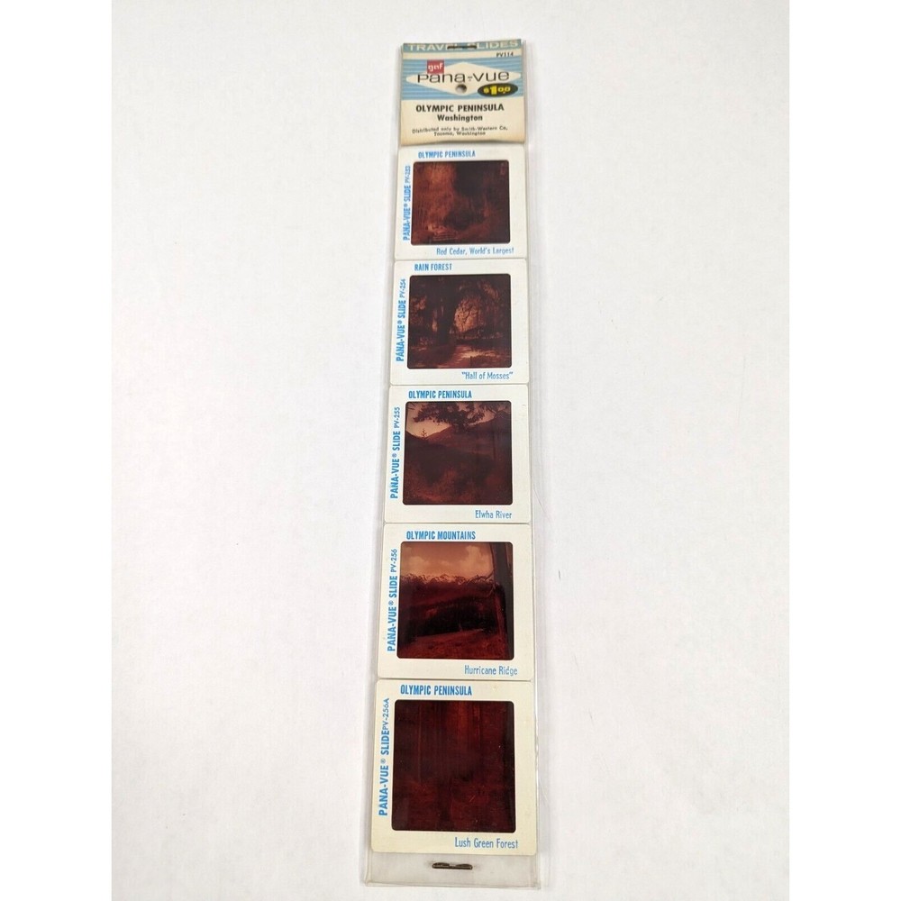 Vintage GAF‎ Pana-Vue Slides Olympic Peninsula Washington State Lot of 5 PV114